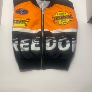 SHEIN Orange and Black Freedom Jacket